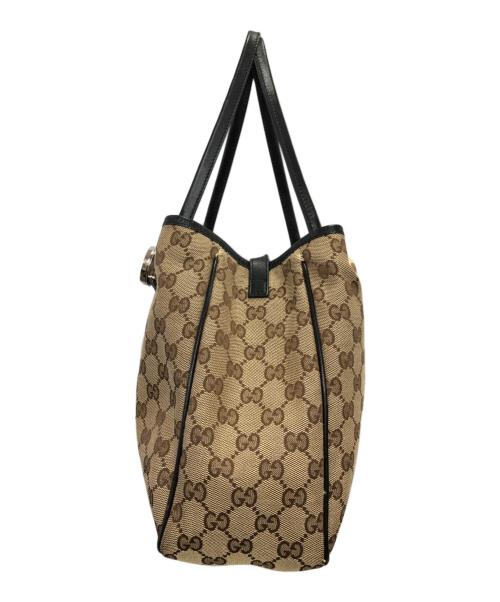 GUCCI（グッチ）GUCCI (グッチ) GGツインズトートバッグ／GG TWINS TOTE BAG ブラウンの古着・服飾アイテム