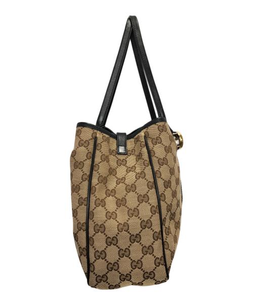GUCCI（グッチ）GUCCI (グッチ) GGツインズトートバッグ／GG TWINS TOTE BAG ブラウンの古着・服飾アイテム