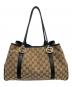 GUCCI（グッチ）の古着「GGツインズトートバッグ／GG TWINS TOTE BAG」｜ブラウン