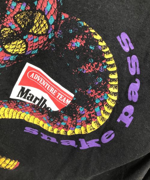 marlboro（マルボロ）marlboro (マルボロ) スネークパス長袖tシャツ／SNAKE PASS L/S T-SHIRT ブラック サイズ:Ｌの古着・服飾アイテム