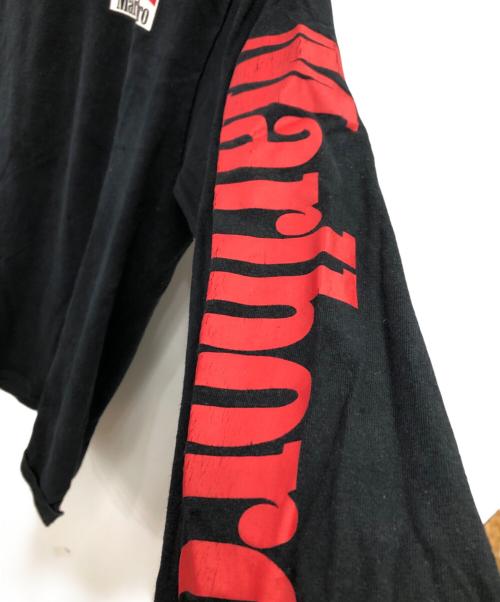 marlboro（マルボロ）marlboro (マルボロ) スネークパス長袖tシャツ／SNAKE PASS L/S T-SHIRT ブラック サイズ:Ｌの古着・服飾アイテム