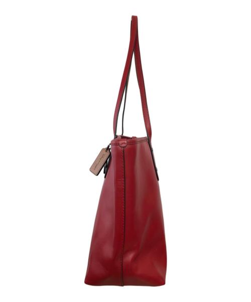 COACH（コーチ）COACH (コーチ) DISNEY (ディズニー) セントラル トート ウィズ ジップ／CENTRAL TOTE WITH ZIP レッドの古着・服飾アイテム