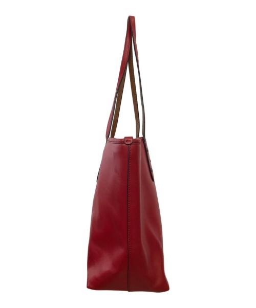 COACH（コーチ）COACH (コーチ) DISNEY (ディズニー) セントラル トート ウィズ ジップ／CENTRAL TOTE WITH ZIP レッドの古着・服飾アイテム