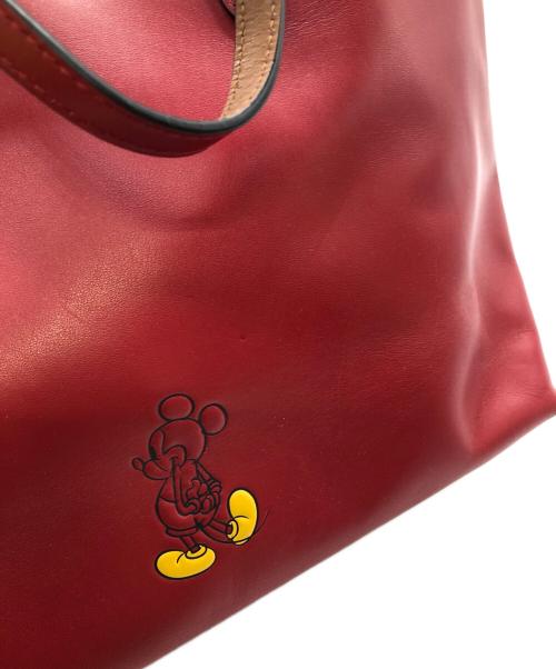 COACH（コーチ）COACH (コーチ) DISNEY (ディズニー) セントラル トート ウィズ ジップ／CENTRAL TOTE WITH ZIP レッドの古着・服飾アイテム