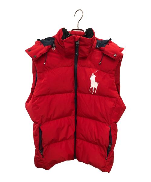 POLO RALPH LAUREN（ポロ・ラルフローレン）POLO RALPH LAUREN (ポロ・ラルフローレン) ダウンベスト／DOWN VEST レッド サイズ:Lの古着・服飾アイテム