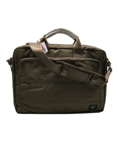 PORTER（ポーター）PORTER (ポーター) 2WAYブリーフケース／2WAY BRIEF CASE オリーブの古着・服飾アイテム