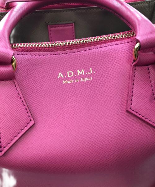 A.D.M.J.（エーディーエムジェイ）A.D.M.J. (エーディーエムジェイ) 2WAYショルダーバッグ／２WAY SHOULDER BAG ショッキングピンクの古着・服飾アイテム