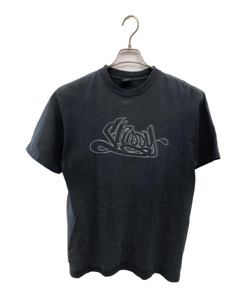 stussy（ステューシー）stussy (ステューシー) 90'sオールド ステッチロゴ プリントTシャツ／90'S OLD STITCH LOGO PRINT T-SHIRT グレー サイズ:Lの古着・服飾アイテム