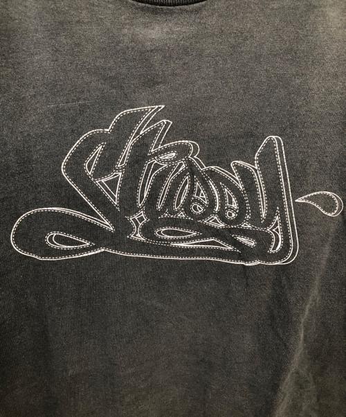 stussy（ステューシー）stussy (ステューシー) 90'sオールド ステッチロゴ プリントTシャツ／90'S OLD STITCH LOGO PRINT T-SHIRT グレー サイズ:Lの古着・服飾アイテム