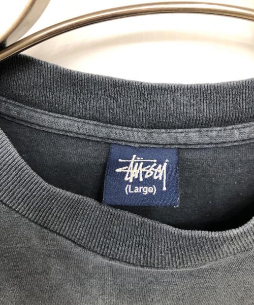 stussy（ステューシー）stussy (ステューシー) 90'sオールド ステッチロゴ プリントTシャツ／90'S OLD STITCH LOGO PRINT T-SHIRT グレー サイズ:Lの古着・服飾アイテム