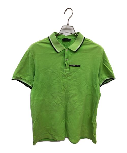 PRADA（プラダ）PRADA (プラダ) ポロシャツ 黄緑 サイズ:XXLの古着・服飾アイテム