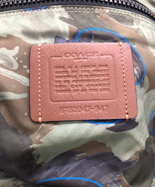 COACH（コーチ）COACH (コーチ) ぺイサー リバーシブルバックパック／PACER REVERSIBLE BACK PACK ブラックの古着・服飾アイテム