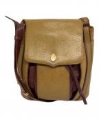 Cartierカルティエ）の古着「レザーショルダーバッグ」｜ベージュ