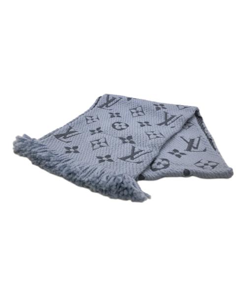 LOUIS VUITTON（ルイ ヴィトン）LOUIS VUITTON (ルイ ヴィトン) モノグラム エシャルペ・ロゴマニア／MONOGRAM ECHARPE LOGO MANIA スカイブルーの古着・服飾アイテム