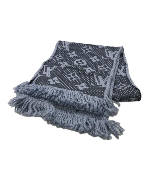 LOUIS VUITTON（ルイ ヴィトン）LOUIS VUITTON (ルイ ヴィトン) モノグラム エシャルペ・ロゴマニア／MONOGRAM ECHARPE LOGO MANIA スカイブルーの古着・服飾アイテム