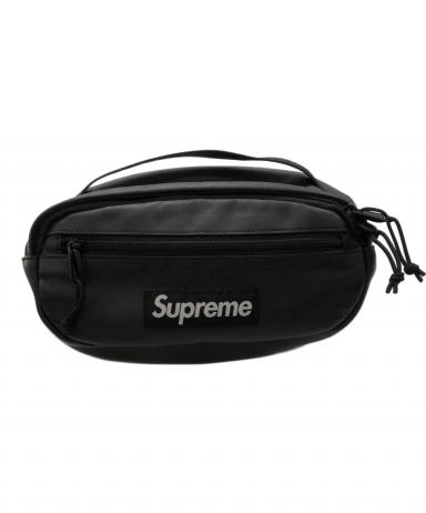 シュプリーム レザー ウエストバッグ ボディバッグ 本革 ブラック 中古・古着通販】SUPREME (シュプリーム) レザーウエストバッグ