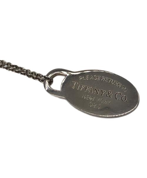 TIFFANY & Co.（ティファニー）TIFFANY & Co. (ティファニー) RETURN TO OVAL TAG NECKLACE／リターントゥオーバルタグネックレス シルバーの古着・服飾アイテム