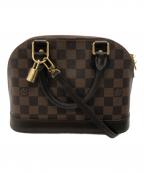 LOUIS VUITTONルイ ヴィトン）の古着「ダミエ・アルマBB／Ⅾ’AMIER ALMA BB」｜ブラウン