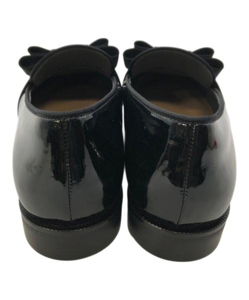 OHGA（オオガ）OHGA (オオガ) リボンローファー／RIBBON LOAFER ブラック サイズ:24cmの古着・服飾アイテム