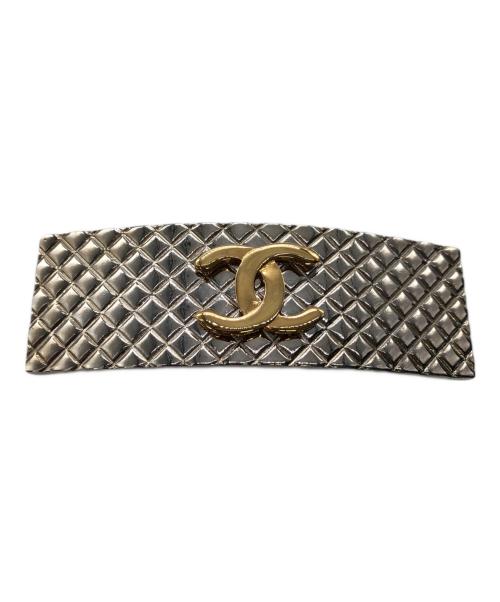 CHANEL（シャネル）CHANEL (シャネル) ココマークバレッタ／COCO MARK BARRETTE シルバー×ゴールドの古着・服飾アイテム