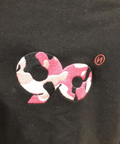 9090（9090）9090 (9090) 90カモフラロゴ セットアップスウェット／90 CAMOFLA LOGO SET UP SWEAT ブラック サイズ:Lの古着・服飾アイテム