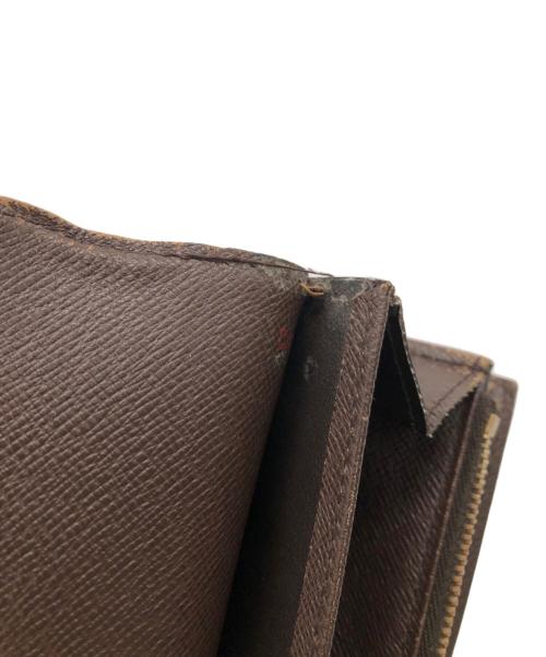 LOUIS VUITTON（ルイ ヴィトン）LOUIS VUITTON (ルイ ヴィトン) ダミエ・ポルトフォイユ・サラ ロングウォレット／DAMIER PORTEFEUILLE SARAH LONG WALLET ブラウンの古着・服飾アイテム