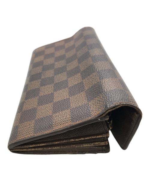LOUIS VUITTON（ルイ ヴィトン）LOUIS VUITTON (ルイ ヴィトン) ダミエ・ポルトフォイユ・サラ ロングウォレット／DAMIER PORTEFEUILLE SARAH LONG WALLET ブラウンの古着・服飾アイテム