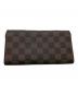 LOUIS VUITTON (ルイ ヴィトン) ダミエ・ポルトフォイユ・サラ ロングウォレット／DAMIER PORTEFEUILLE SARAH LONG WALLET ブラウン：13000円