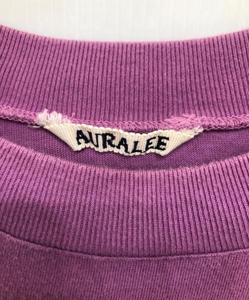 AURALEE（オーラリー）AURALEE (オーラリー) ソフトコードビッグT／SOFT CORD BIG TEE パープル サイズ:5の古着・服飾アイテム