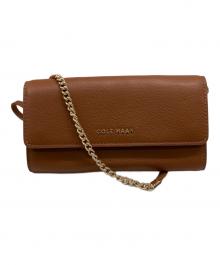 COLE HAAN（コールハーン）の古着「チェーンショルダーウォレット」｜ブラウン