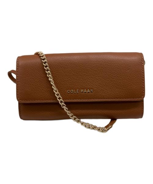 COLE HAAN（コールハーン）COLE HAAN (コールハーン) チェーンショルダーウォレット ブラウンの古着・服飾アイテム