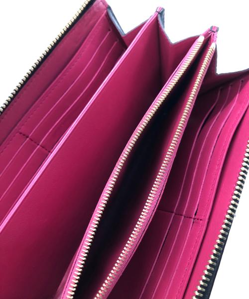 LOUIS VUITTON（ルイ ヴィトン）LOUIS VUITTON (ルイ ヴィトン) トリヨン ポルトフォイユ・コメット／TAURILLON PORTEFEUILLE COMET ブラック×ピンクの古着・服飾アイテム