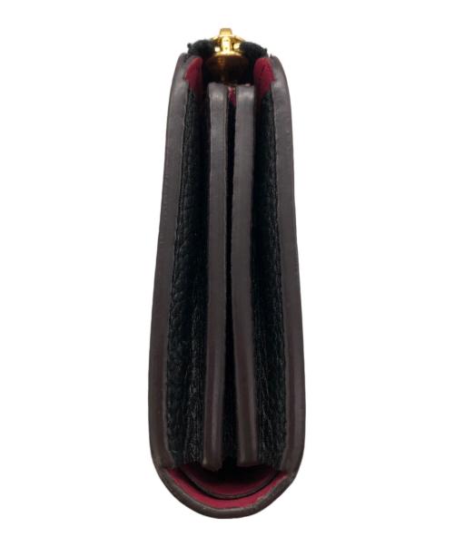 LOUIS VUITTON（ルイ ヴィトン）LOUIS VUITTON (ルイ ヴィトン) トリヨン ポルトフォイユ・コメット／TAURILLON PORTEFEUILLE COMET ブラック×ピンクの古着・服飾アイテム