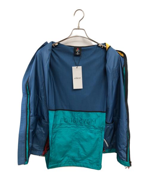 Gcores Industries（ジーコアス インダストリーズ）Gcores Industries (ジーコアス インダストリーズ) PlayStation ソフトシェルジャケット／SOFT SHELL JACKET ブルー サイズ:SIZE Mの古着・服飾アイテム