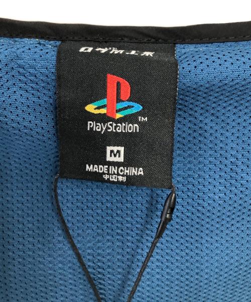 Gcores Industries（ジーコアス インダストリーズ）Gcores Industries (ジーコアス インダストリーズ) PlayStation ソフトシェルジャケット／SOFT SHELL JACKET ブルー サイズ:SIZE Mの古着・服飾アイテム
