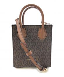 MICHAEL KORS（マイケル・コース）の古着「シグネチャーミニショルダーポーチ／SIGNATURE MINI SHOULDER POUCH」｜ブラウン