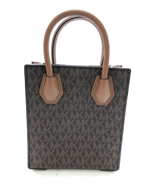 MICHAEL KORS（マイケル・コース）MICHAEL KORS (マイケルコース) シグネチャーミニショルダーポーチ／SIGNATURE MINI SHOULDER POUCH ブラウンの古着・服飾アイテム