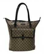 GUCCIグッチ）の古着「GGスプリーム トートバッグ／GG SUPREME TOTE BAG」｜ブラウン