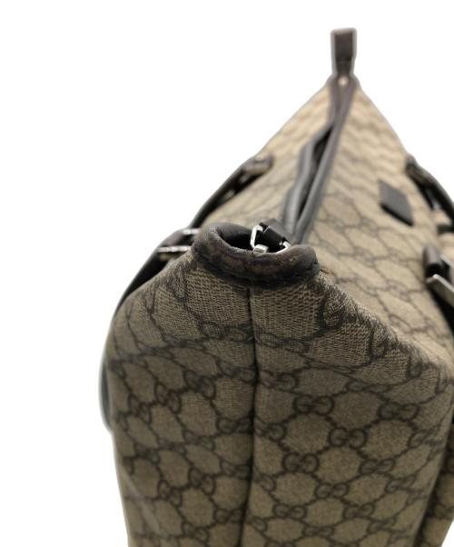 GUCCI（グッチ）GUCCI (グッチ) GGスプリーム トートバッグ／GG SUPREME TOTE BAG ブラウンの古着・服飾アイテム