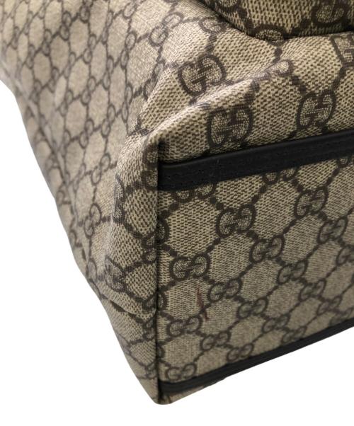 GUCCI（グッチ）GUCCI (グッチ) GGスプリーム トートバッグ／GG SUPREME TOTE BAG ブラウンの古着・服飾アイテム