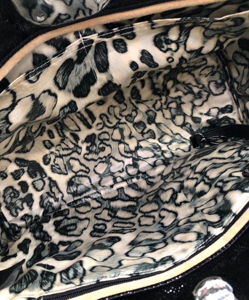 LONGCHAMP（ロンシャン）LONGCHAMP (ロンシャン) エナメル2ウェイバッグ／ENAMEL ２WAY BAG ブラックの古着・服飾アイテム