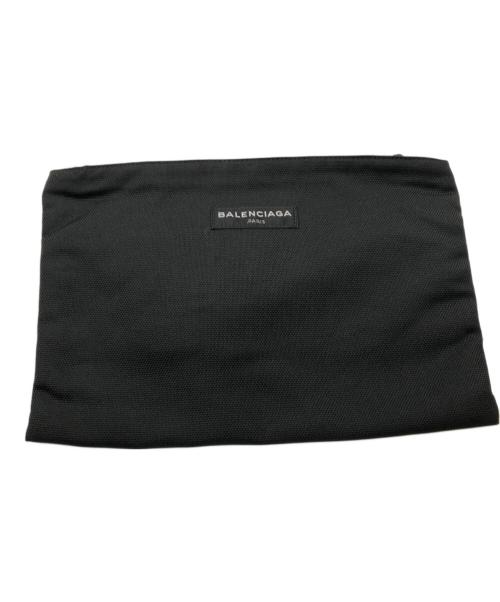 BALENCIAGA（バレンシアガ）BALENCIAGA (バレンシアガ) ロゴクラッチバッグ／LOGO CRATCH BAG ブラックの古着・服飾アイテム
