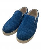 BOTTEGA VENETAボッテガベネタ）の古着「イントレチャート スリッポン／INTRECCIATO SLIP-ON」｜ブルー