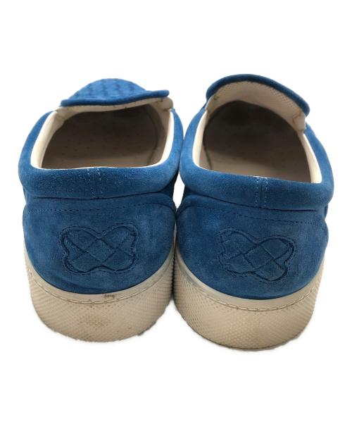 BOTTEGA VENETA（ボッテガベネタ）BOTTEGA VENETA (ボッテガベネタ) イントレチャート スリッポン／INTRECCIATO SLIP-ON ブルー サイズ:42の古着・服飾アイテム