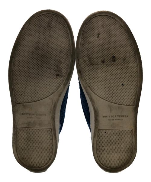 BOTTEGA VENETA（ボッテガベネタ）BOTTEGA VENETA (ボッテガベネタ) イントレチャート スリッポン／INTRECCIATO SLIP-ON ブルー サイズ:42の古着・服飾アイテム