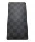 LOUIS VUITTON (ルイ ヴィトン) ダミエ・グラフィット ポルトフォイユ・ブラザ／Ⅾ’AMIER GRAFIT PORTEFEUILLE BRAZZA ブラック：13000円