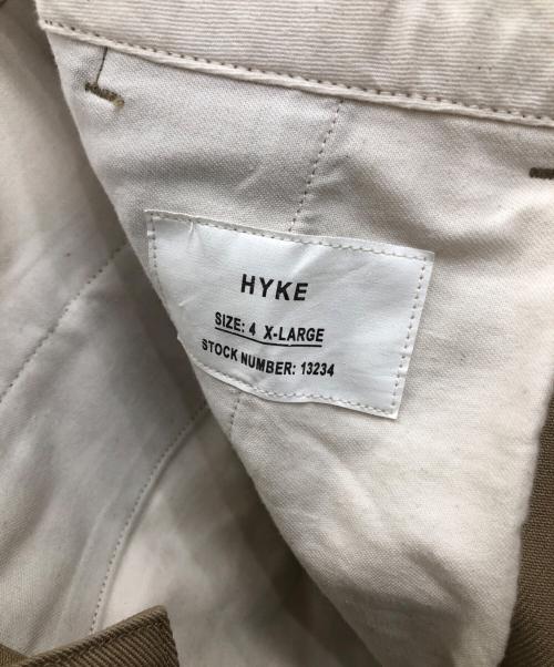 HYKE（ハイク）HYKE (ハイク) T/C ツイル アーミー チノ／T/C TWILL ARMY CHINOS ベージュ サイズ:XLの古着・服飾アイテム