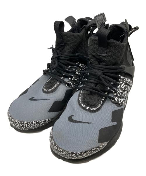 NIKE（ナイキ）NIKE (ナイキ) ACRONYM (アクロニウム) ハイカットスニーカー グレー×ブラック サイズ:27cmの古着・服飾アイテム