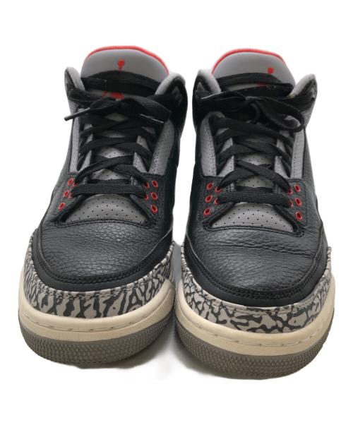 NIKE（ナイキ）NIKE (ナイキ) エアジョーダン3 レトロ OG／AIR JORDAN3 RETRO OG ブラック×グレー サイズ:27cmの古着・服飾アイテム