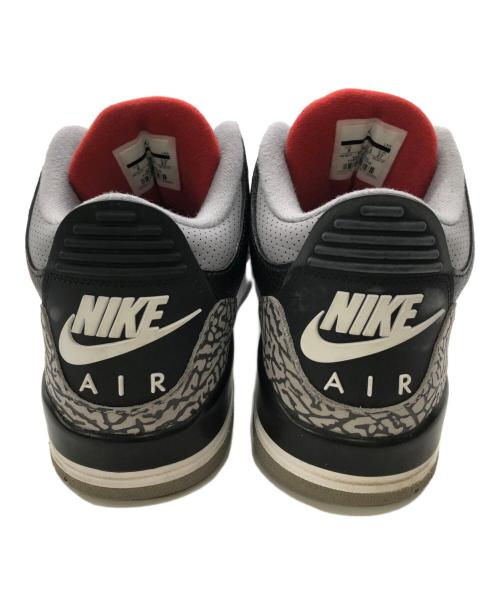 NIKE（ナイキ）NIKE (ナイキ) エアジョーダン3 レトロ OG／AIR JORDAN3 RETRO OG ブラック×グレー サイズ:27cmの古着・服飾アイテム